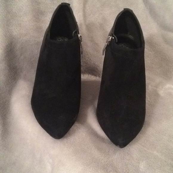 Vince Camuto Shoes - Vince Camuto Black Suede Leather Booties